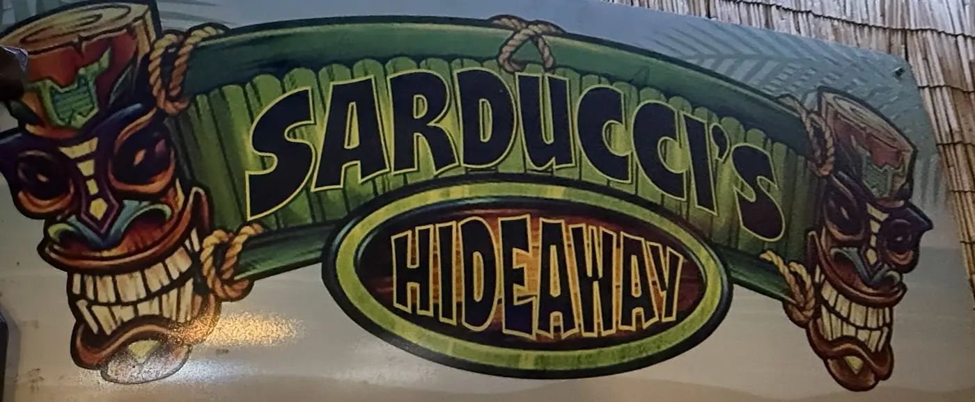 Sarducci's Hideaway sign