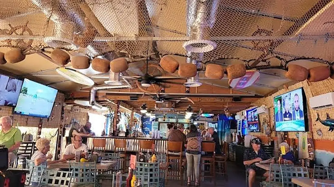 The covered patio